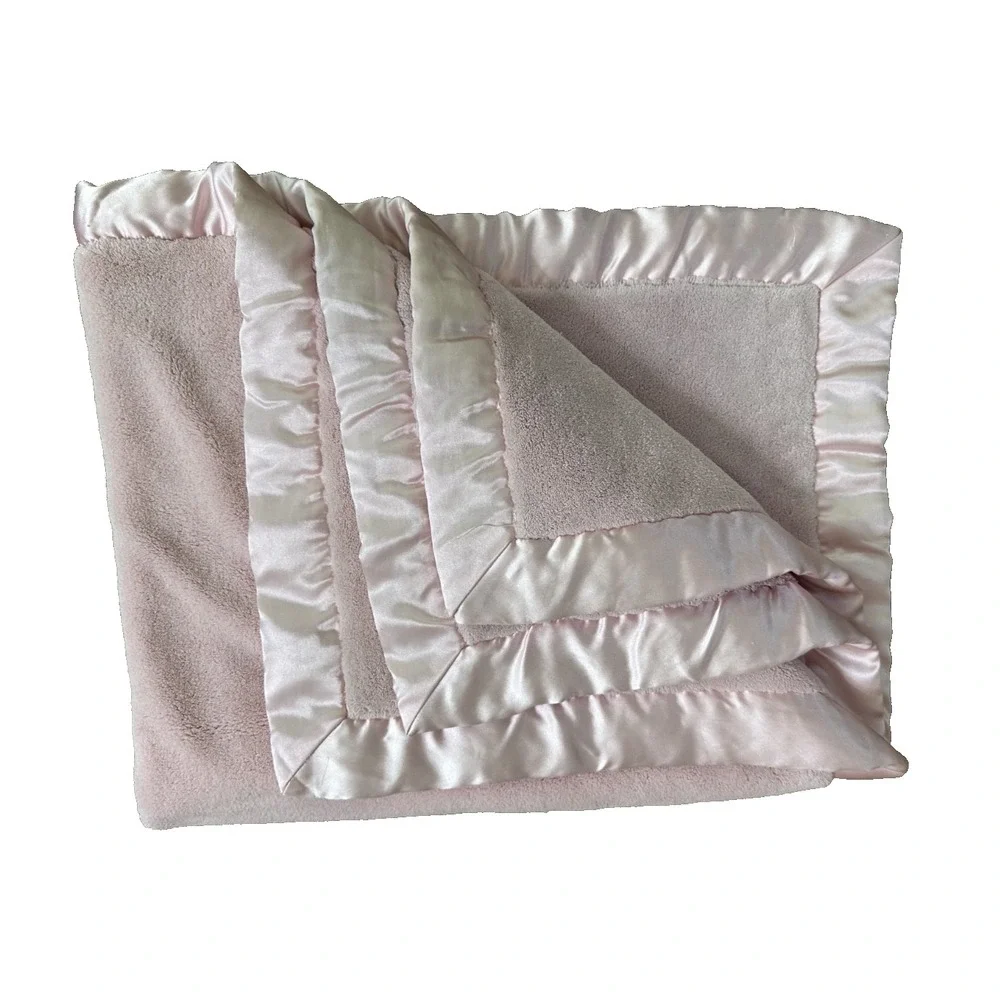 Koala Baby Blanket Pink LUXE Satin Edge thick Super Soft 30x36 READ